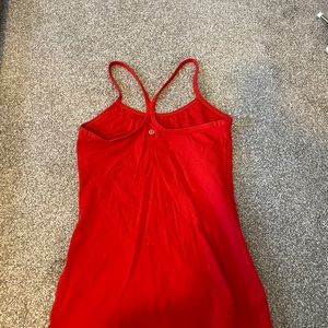Lululemon red power y tank top size 6 GUC